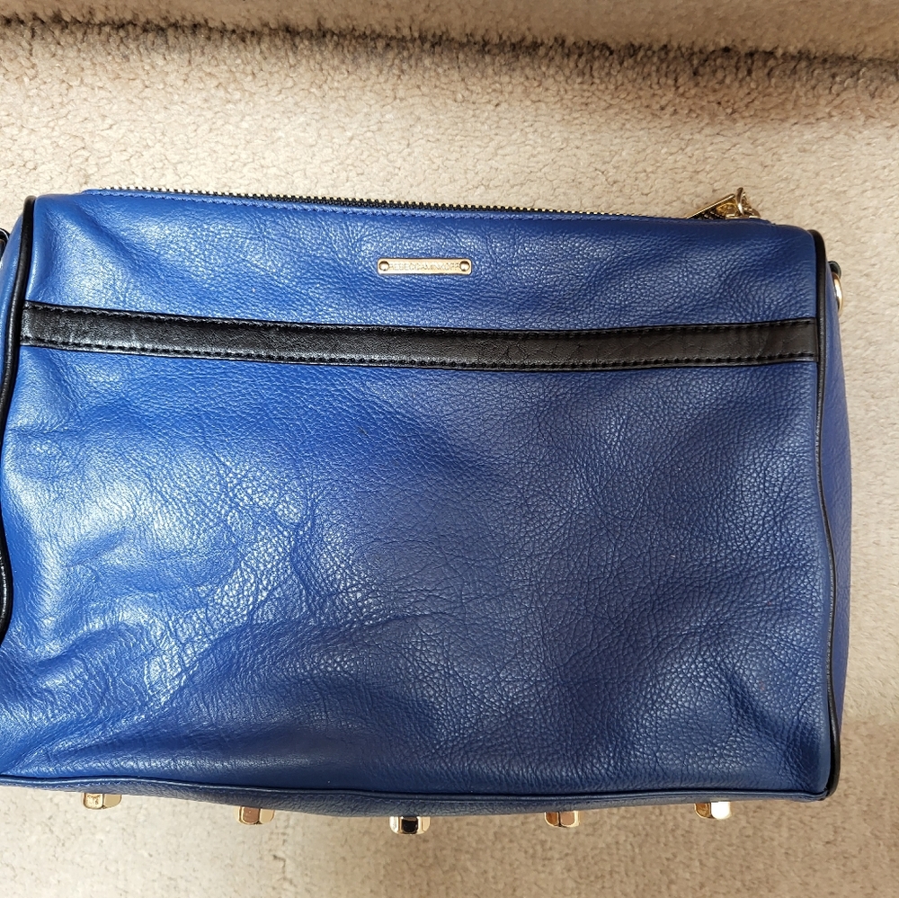 Blue Leather Large Mac Bag - Picture 2 of 9